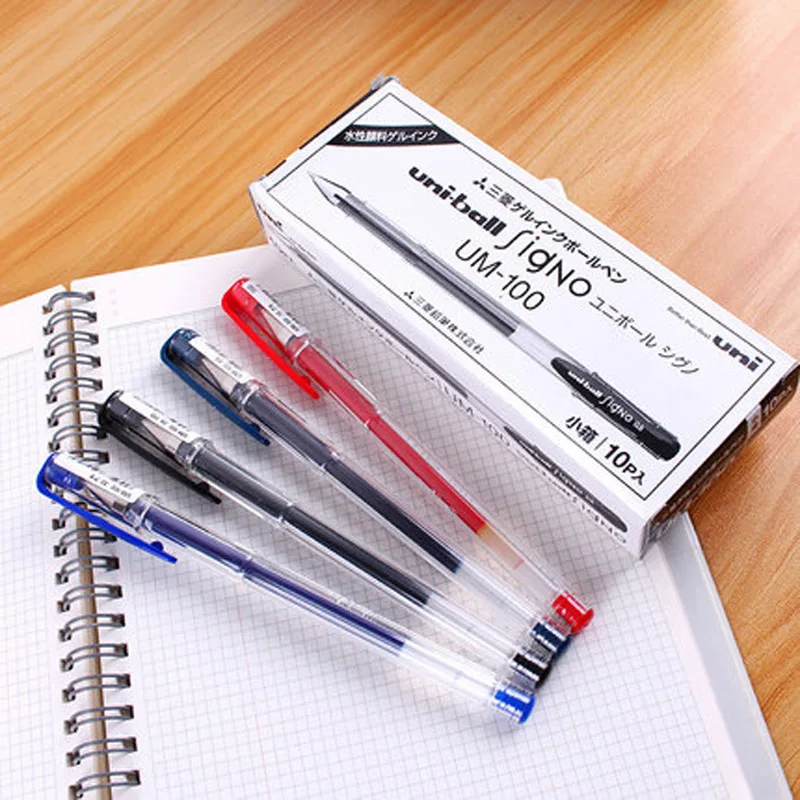 Japan-UNI-Gel-Pen-Combination-UM100-Multi-pack-0-5mm-Black-Pen-Student-Writing-Test-Stationery