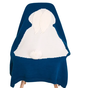 

Baby Blanket Cute Rabbit Animals Pattern Stroller blankets Soft warm Knitted Swaddle Kids Bath Towel Toddler Bedding Blankets
