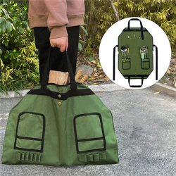 Sac multifonctionnel 2 en 1 en toile épaisse pour Barbecue, sac à double usage pour la cuisine, sac de rangement pour pique nique, tablier de Chef 