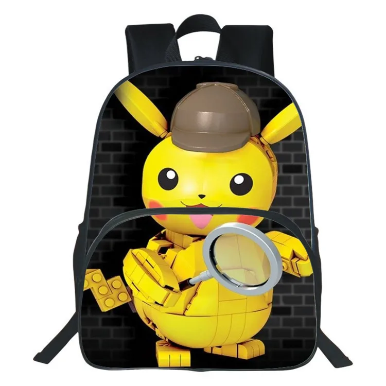 Рюкзак Sac A Dos Mochila Pokemon аниме 3D печать Милый Пикачу холст рюкзак школьные сумки для студентов книжная сумка двойная молния