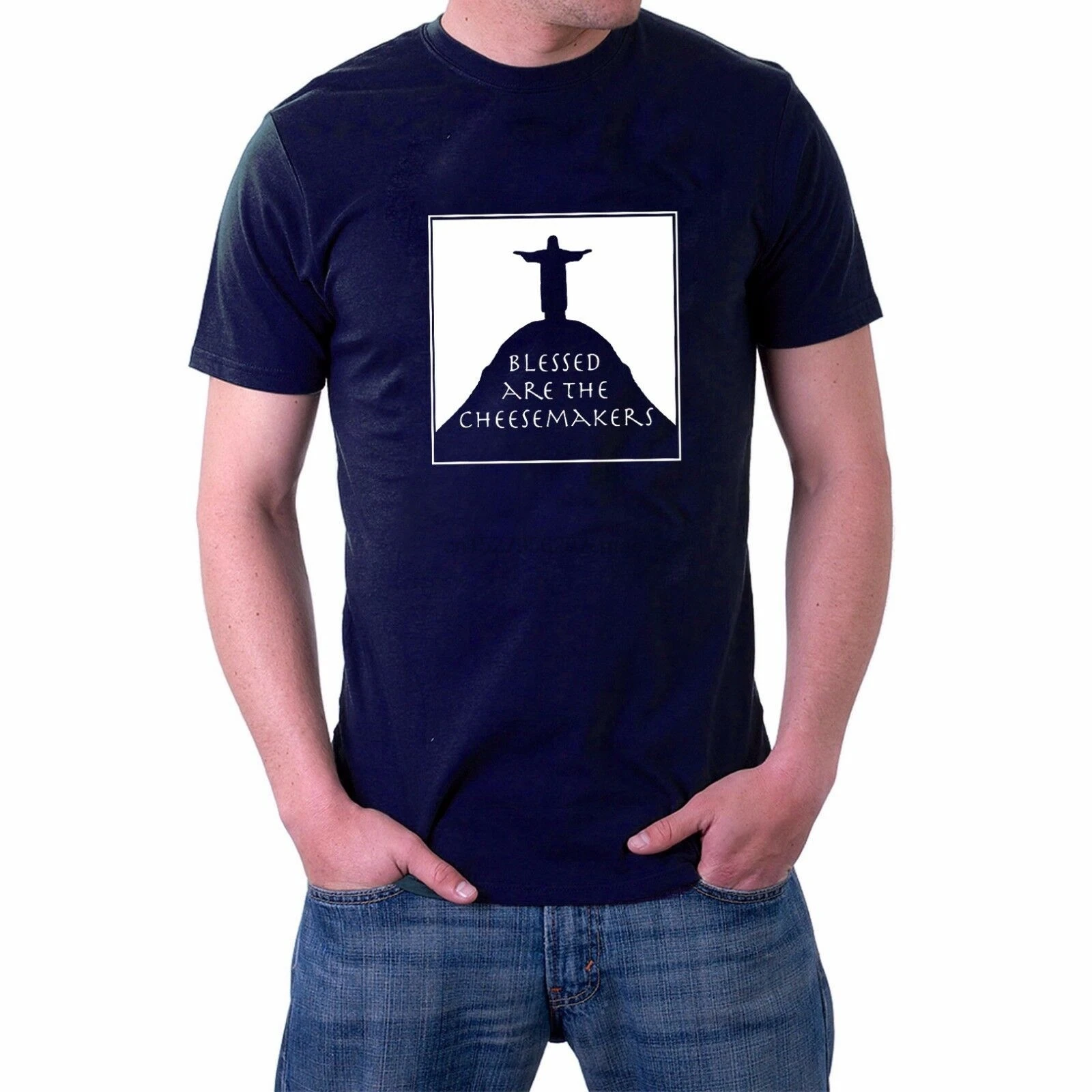 

Blessed Are The Cheesemakers T-Shirt Monty Python Life Of Brian Tribute Parody