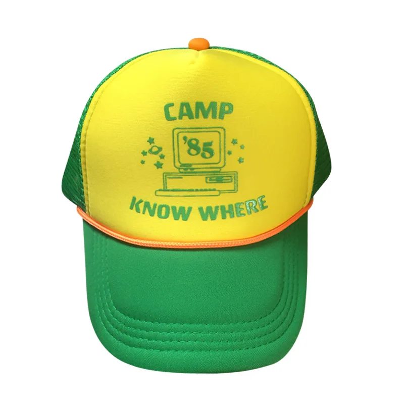 Горячие странные вещи 3 Дастин сетчатая шапка Косплей козырек кепка зеленый Забавный Открытый лагерь знать, где
