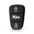 KEYYOU Резиновая кнопочная панель Для Hyundai I30 IX35 Solaris Accent Elantra Sportage Hold Kia K2 K5 RIO Verna Flip Car Remote Key Shell