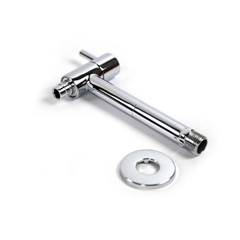 Outdoor Garden Wall Mounted Extra Long Mop Washing Faucet Bathroom Washing Machine Water Tap Solid Brass Single Cold Sink Faucet