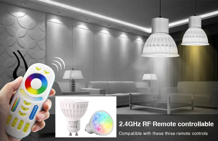 Светодиодная лампа Mi с регулируемой яркостью 4 Вт GU10 RGB CCT (2700 6500K) светодиодный для
