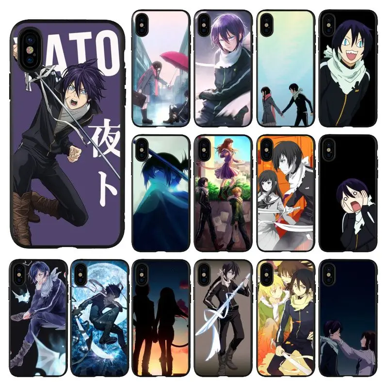 HTxian Noragami yato аниме черный мягкий чехол для телефона iPhone 11 pro XS MAX 8 7 6 6S Plus X 5 5S se 2020 XR |