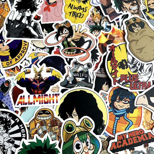 100pc My Hero Academia Stickers Anime Set Sticker Katsuki Eijiro Shoto  Ochaco