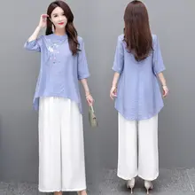 

Spring cheongsam cotton linen vintage qipao shirt women blouse chinese traditional top traditional chinese clothing for women