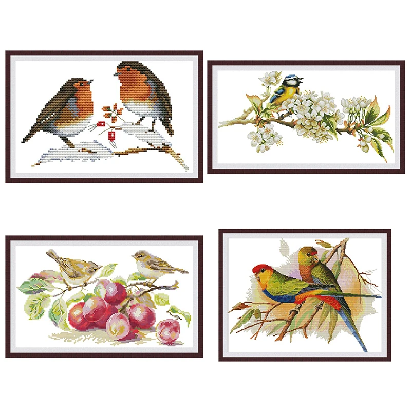 Dropship 11CT Cross Stitch Kits Chinese Style Counted Cross Stitch DIY  Embroidery Kits Plum Blossom Magpie, 13x12 Inch to Sell Online at a Lower  Price
