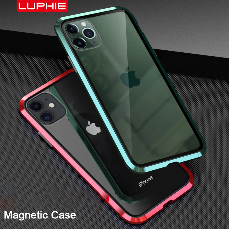 360 полный защитный Магнитный чехол для iPhone XR XS MAX X 8 7 Plus чехол из закаленного стекла для iPhone 11 Pro Max чехол coque Funda