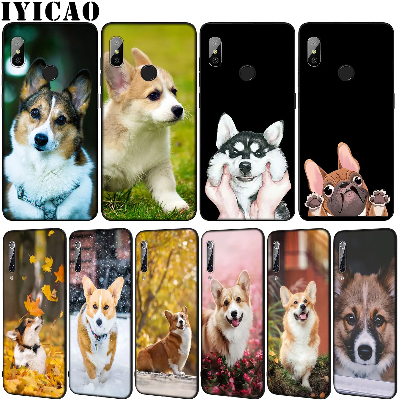 Corgi dog Soft Silicone Phone Case for Xiaomi Mi 10 9 9T A3 Pro 8 SE A2 Lite A1 6 CC9 CC9E pocophone f1 Mi10 | Мобильные телефоны и