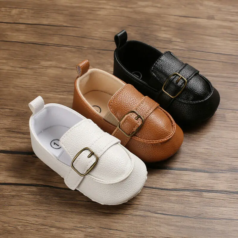 Обувь для новорожденных малышей; повседневная кожаная обувь для маленьких мальчиков и девочек; мягкая однотонная обувь для кроватки; первые ходунки