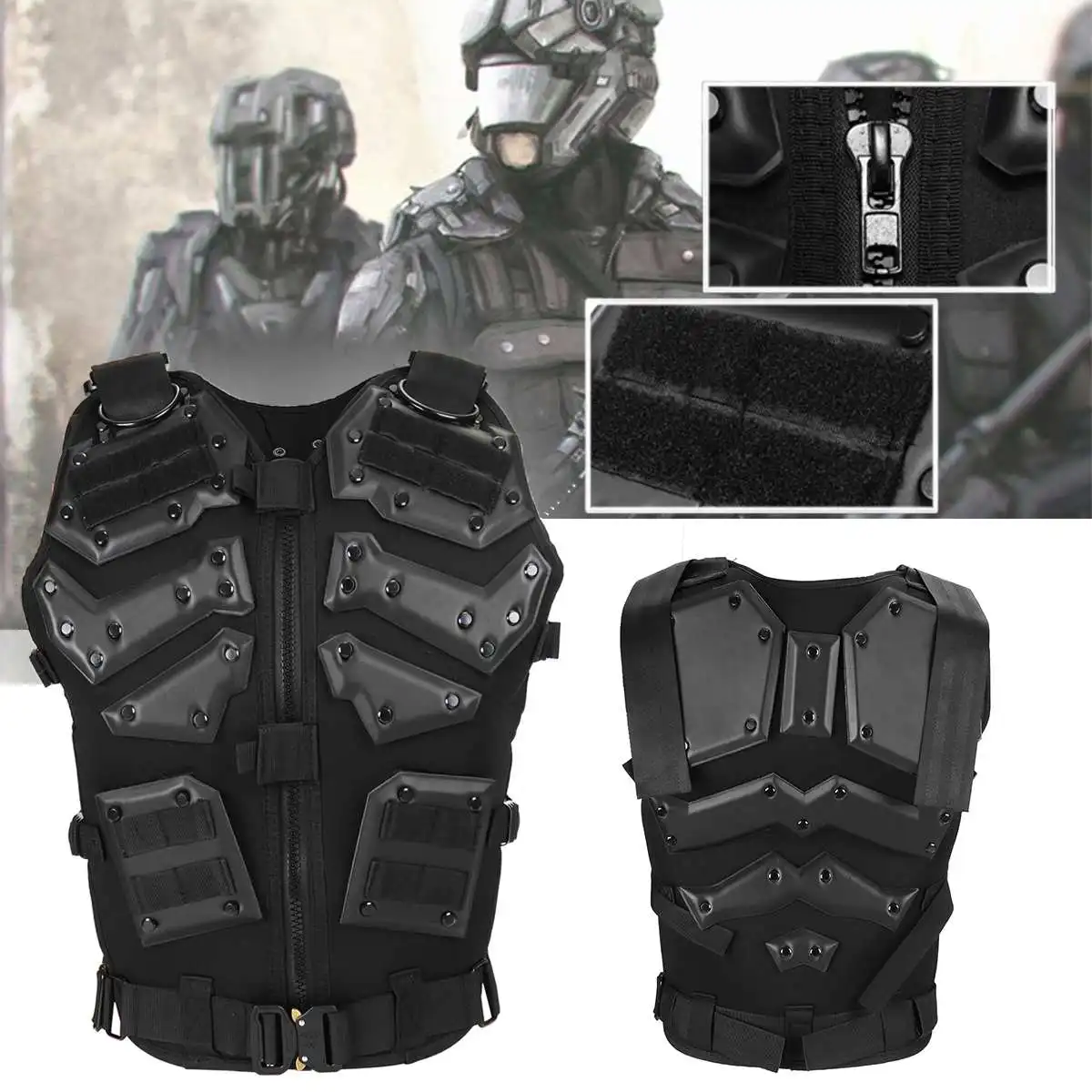 

Airsoft Military Tactical Vest Molle Hunting Combat Body Armor Vest Outdoor Game Clothing Hunting Vest Training Protection