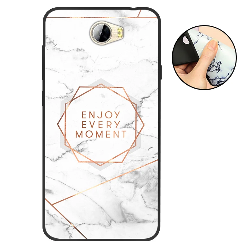 Для huawei Y5 II чехол для huawei Y5 2 Y5II CUN-L21 CUN-U29 задняя крышка Y6 II Компактный Мягкий ТПУ силиконовый чехол для Honor 5A LYO-L21 черный - Цвет: T711