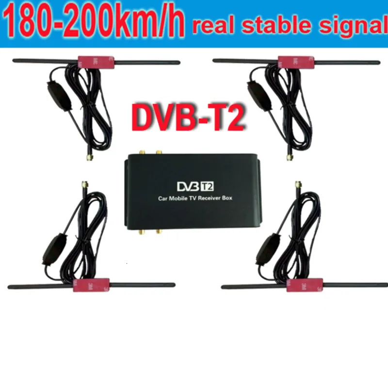 180-200 Km / H DVB-T2 Car Antenna 4 Mobility Chip DVB T2 Digital Car Coordinator HD 1080 TV Receiver P Dvbt2