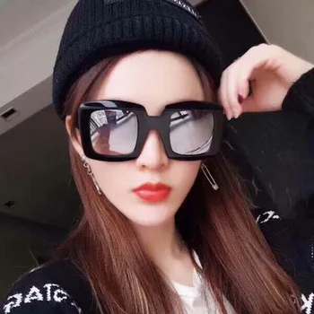 

2019 New Sun European and American fashion avant-garde sun glasses oversized box men's and women's ocean sunglasses 5084