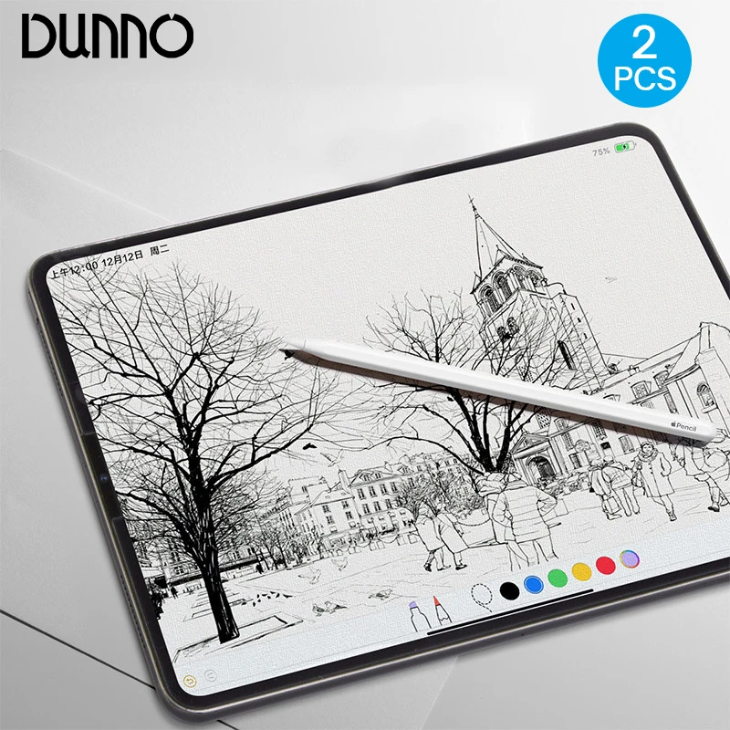 2 шт. бумажная Защитная пленка для экрана iPad Apple 9 7 Air 3 4 10 5 2021 Pro 11 7th 8th 9th Gen mini 1 6 |