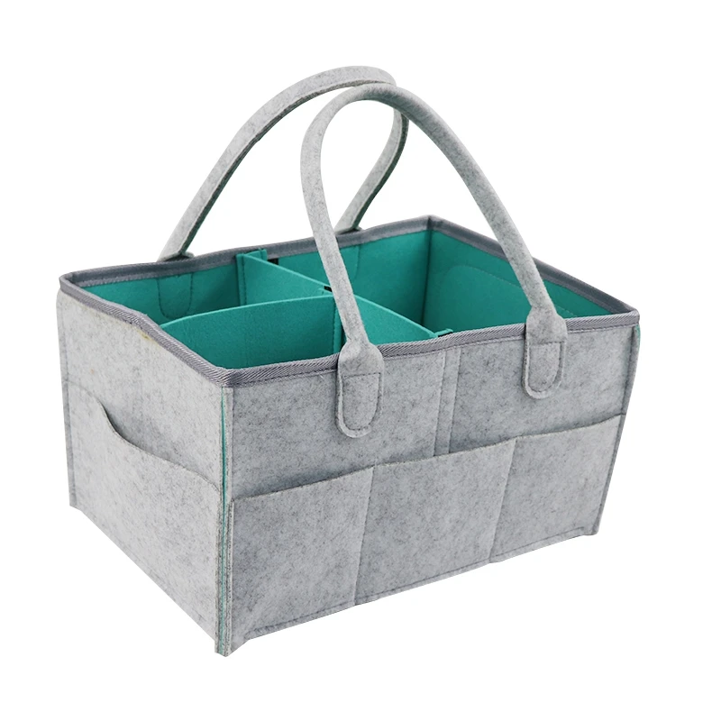 

Baby Diaper Caddy Organizer Folding Storage Bin for Changing Table Tote Bag Portable Car Travel Storage Basket
