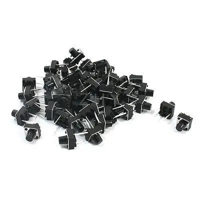 

55Pcs Momentary Tact Tactile Push Button Switch 6x6x7mm 2-pin DIP