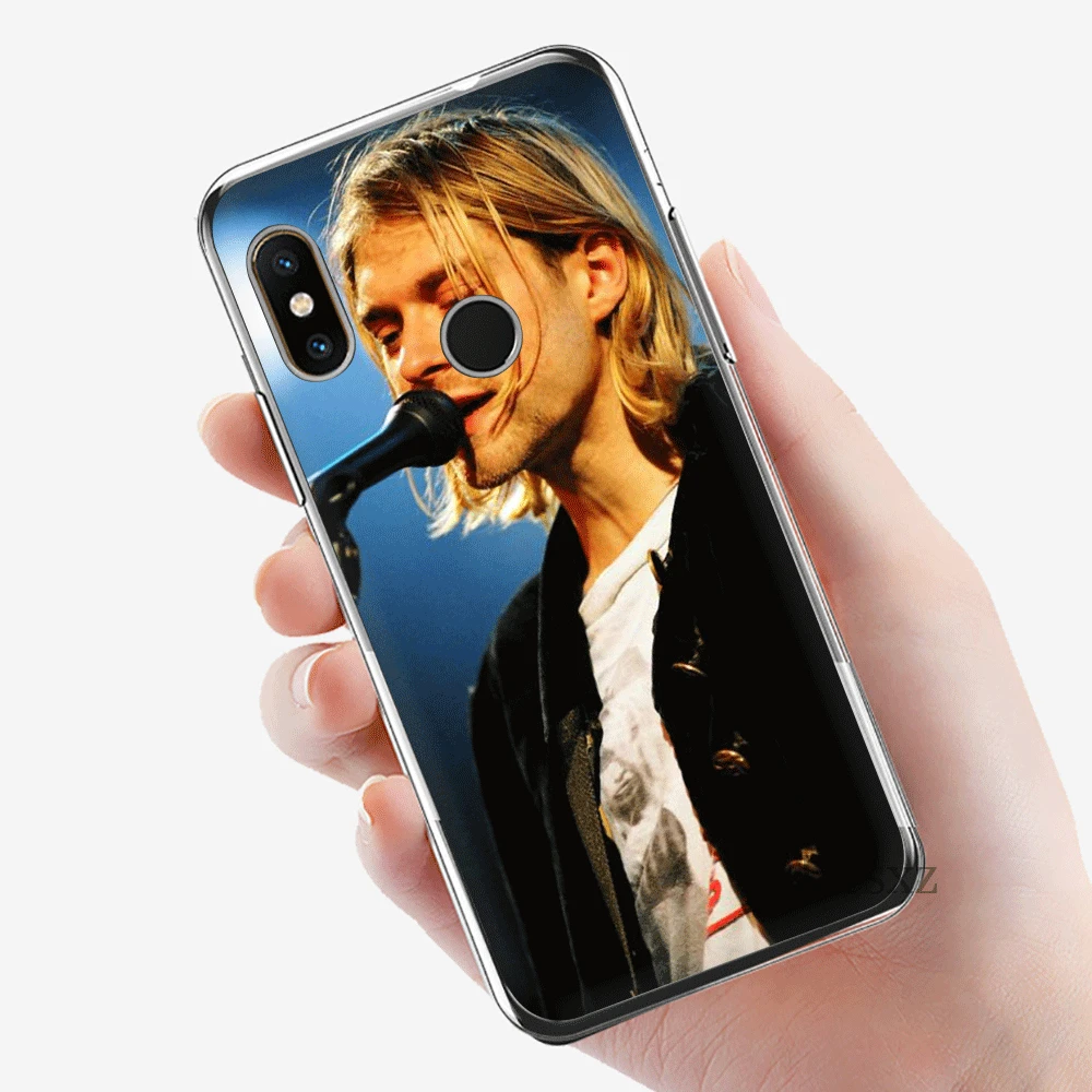 Чехол для мобильного телефона из ТПУ для Xiaomi Redmi Note 7 8 Pro 4 Note 4X5 5A 6 Cover Nirvana Kurt Cobain Shell