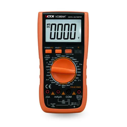 

VICTOR VC9804A+ High Precision Digital Multimedia Band Temperature Measurement Frequenc,Fireline Judgment Function.