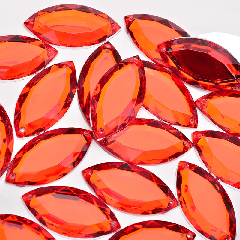 JUNAO-20-40mm-17-32mm-Big-Size-Sewing-Red-Horse-Eye-Rhinestone-Applique-Flatback-Acrylic-Strass