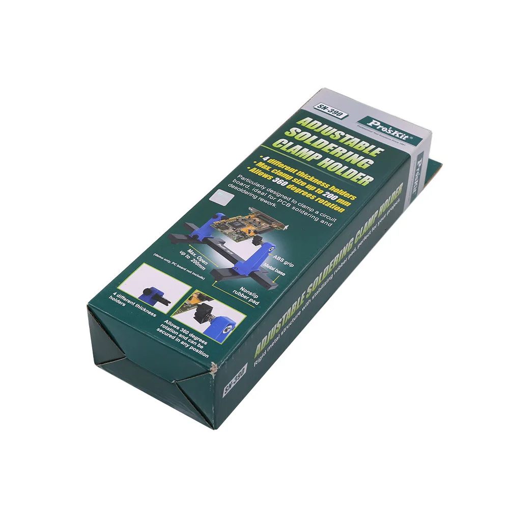 Abrazadera de soldadura Регулируемая SN 390 PCB soporte rotación 360 grados placa circuito impreso Jig para reparación de|Наборы