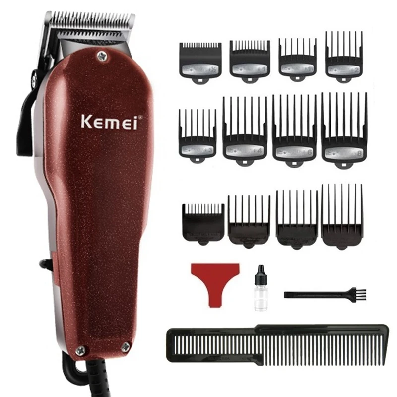 

Barber corded professional hair clipper powerful trimmer electric hair cutting machine haircut adjustable blade220-240v voltage