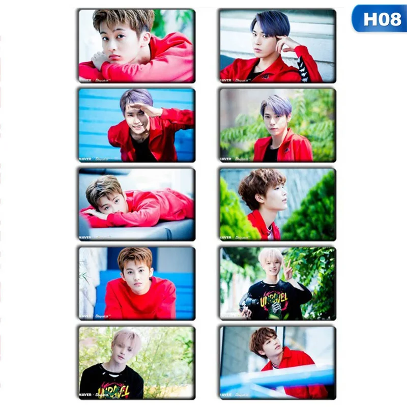 10 шт./лот K-POP NCT 127 альбом самостоятельный автограф Фотокарта DIY бумажные карты плакат