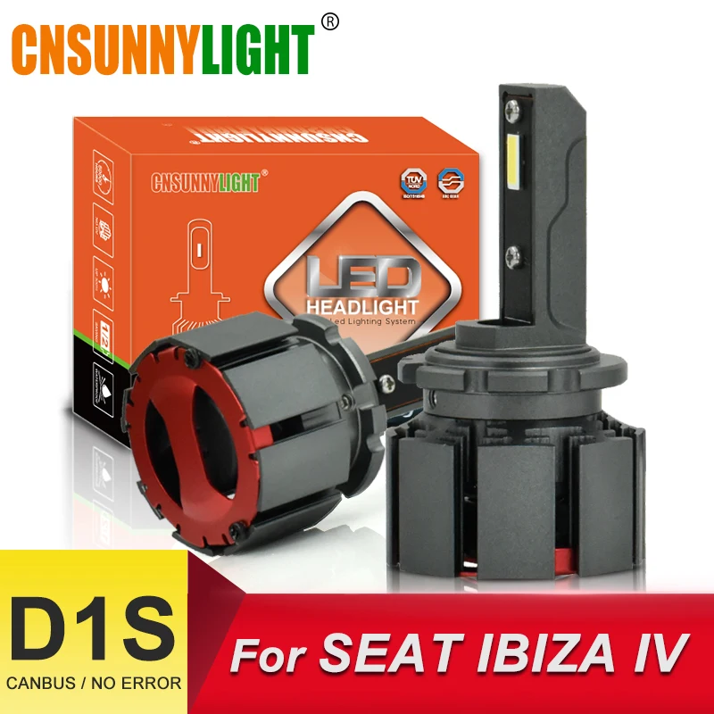 CNSUNNYLIGHT D1S светодиодный автомобильный фонарь автомобильные фары 10000Lm для SEAT IBIZA IV