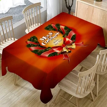 

Table covers Table-Cloth Christmas Cotton Linen Tablecloth Kitchen Decorative Xmas Table-Cover Santa Picnic Dining