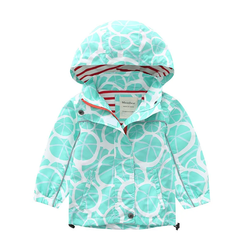 

Meanbear19 Spring And Autumn New Style Baby Windcheater Knitted Cotton Lining Raincoat Jacket Cap Splittable Men And Women Child