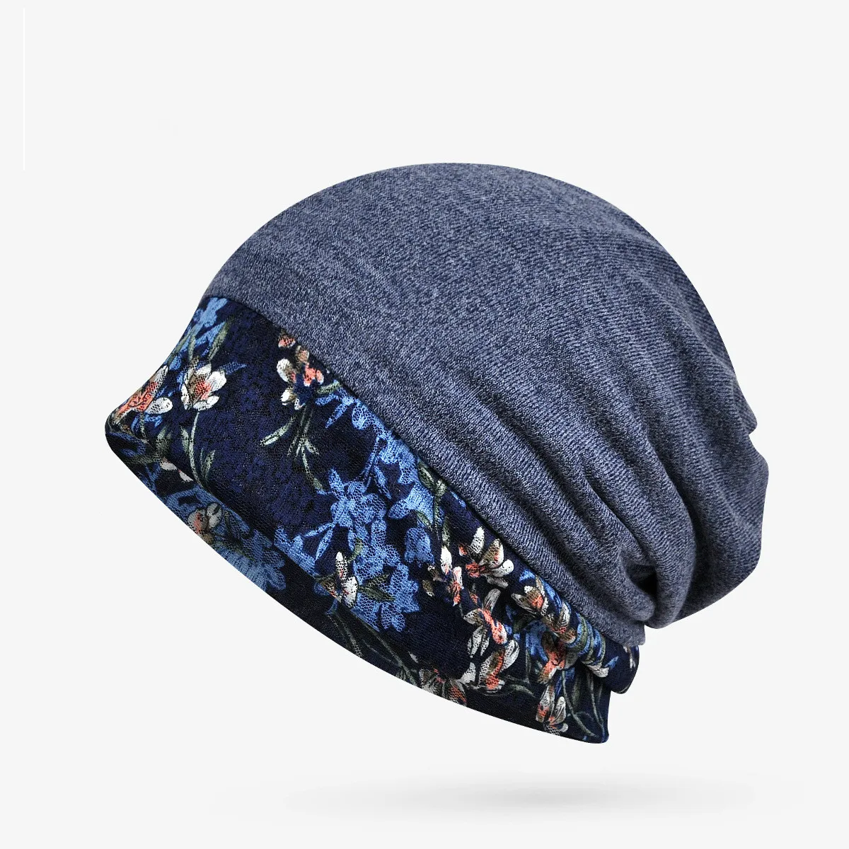 COKK тюрбан, Женская кружевная шапочка с цветком, шапки для женщин, женские хлопковые шапки, мягкие эластичные шапки, мешковатая шапка