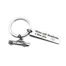 Привод безопасный красивый Европа и Америка Горячие Продажи из нержавеющей стали Висячие бирки безопасный вождения хорошо автомобильный брелок