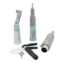 Стоматологический 2 отверстия медленной низкоскоростной наконечник прямой контр угол воздуха турбины стоматологические инструменты лабораторный инструмент микромотор Полировальный Инструмент