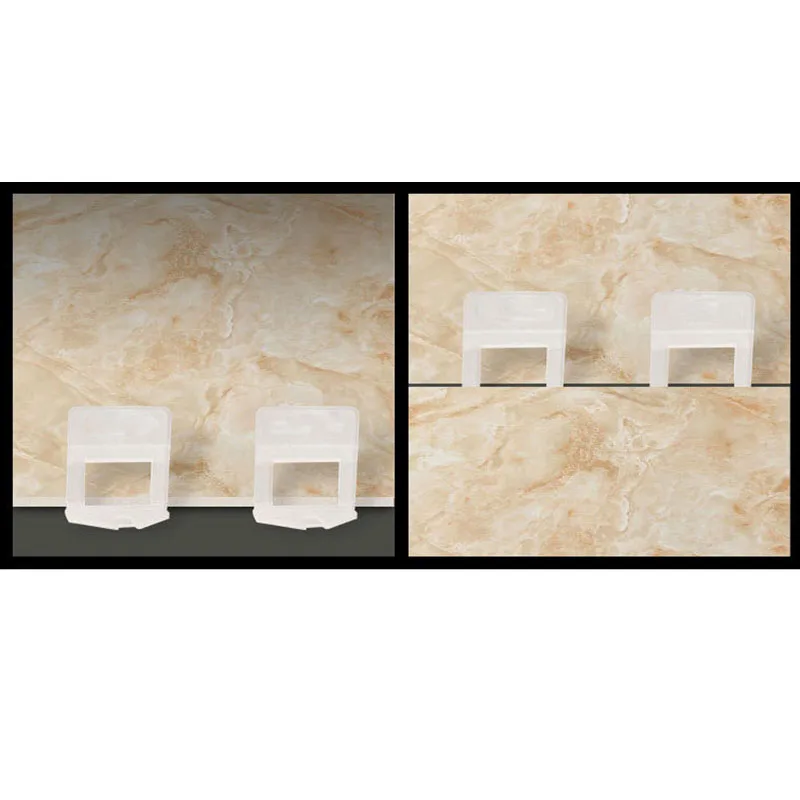 

Reduce Tile Leveling System 500 Pcs Clips Kit Wall Spacer Tiling Flooring Tool