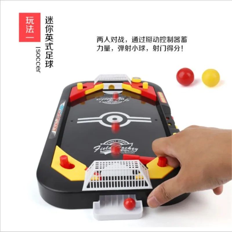 

Children Early Childhood Educational Table Ice Hockey Football 2-in-1 Mini Interactive Battle Athletic Game Toy