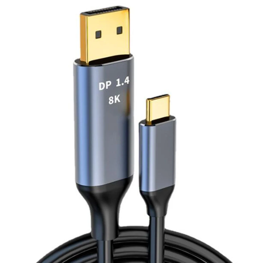 1M 1,5 M 2M 3M Thunderbolt 3 USB C USB 3,1 Typ C zu Display DP 1,4 8K @ 60hz 4K 120hz 144Hz Kabel für Macbook Projektor iPhone
