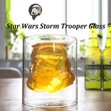 150 мл Звездные войны Штурмовик прозрачная стеклянная чашка стеклянный бокал для бренди виски бокал для вина es чашки Посуда для напитков барные инструменты