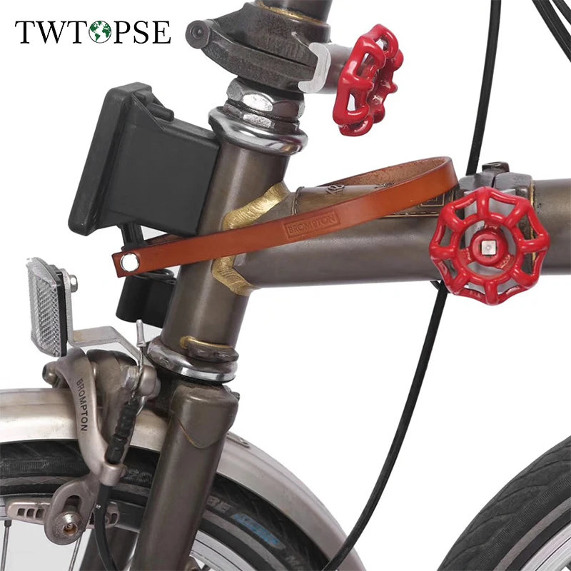 TWTOPSE БЫСТРОРАЗЪЕМНАЯ велосипедная сумка блок несущей кожаной ленты для Brompton