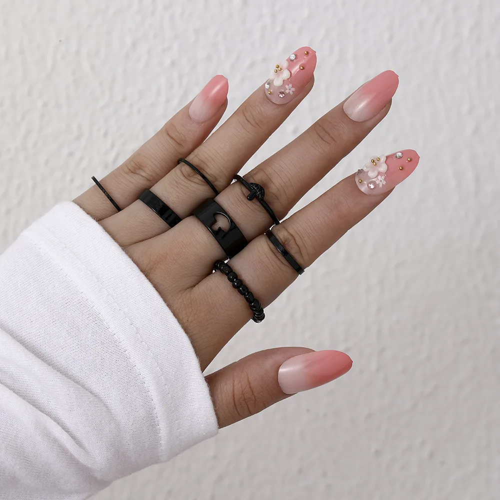 Mushroom Ring Set Female Matching Rings for Women Anillos Jewelry Sets Bague Femme Ringen Fashion Gift Party | Украшения и