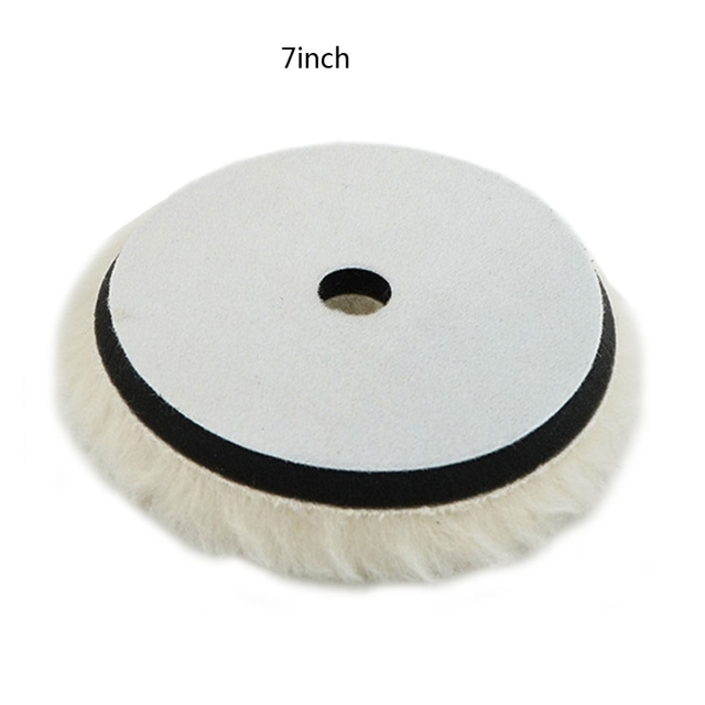 6"/7" Wool Polishing Pad For Polisher Machine Waxing Polishing Buffing