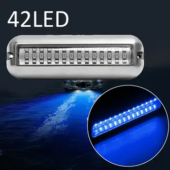 

1PC Boat Transom Light Boat Stair Deck Side Marker Light 42LED Turn Signal Light Marine Boat Taillight Boat Accessory Dropship