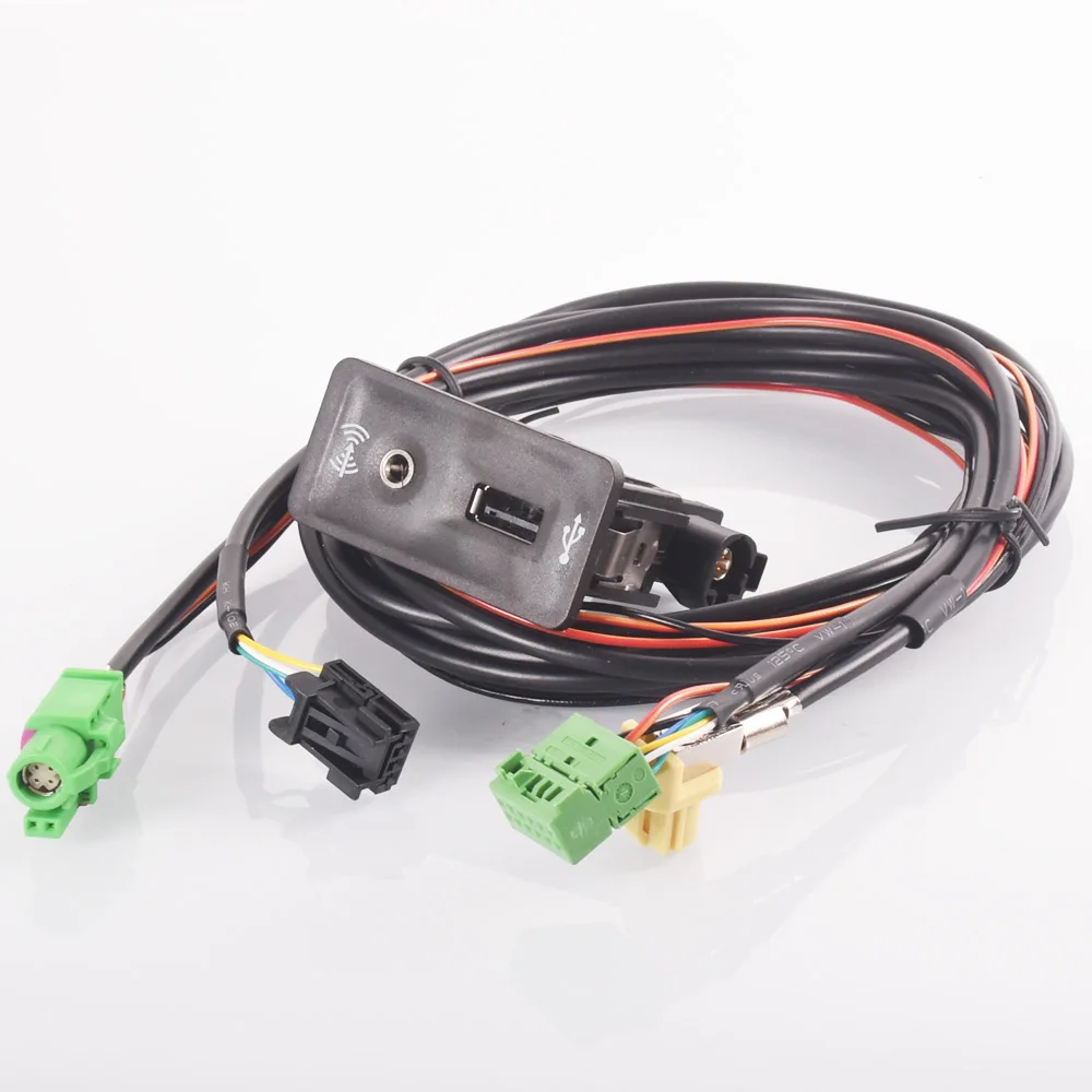 

Car USB AUX in Plug Input Socket Adapter for VW Golf MK7 VII Tiguan passat cc