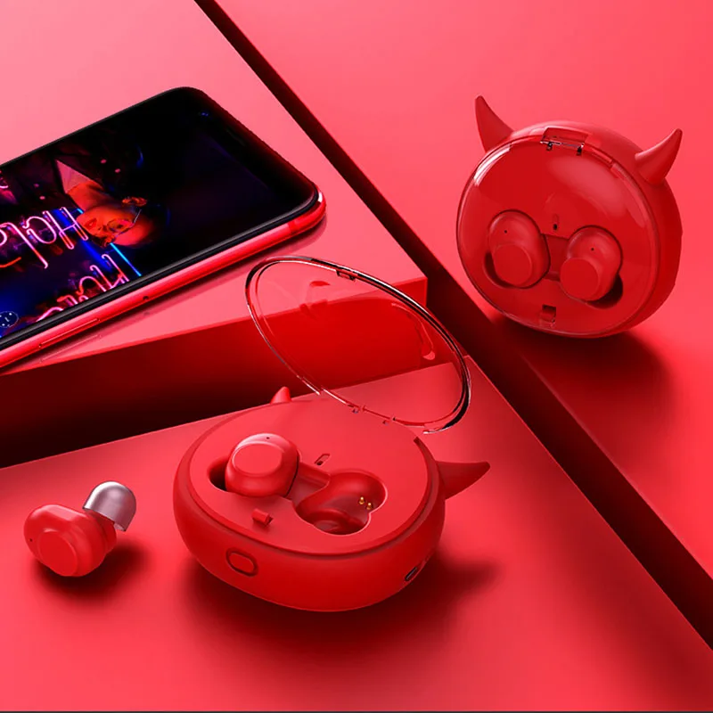 TWS bluetooth-гарнитура 5,0 Беспроводная bluetooth-гарнитура i10 Little Devil