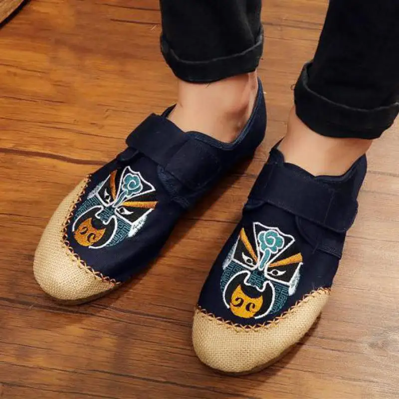 

2018 Men Canvas Shoes Breathable Men's Loafers Mens Shoes Espadrilles Fisherman Light Casual Driving Flats Spring Summer New