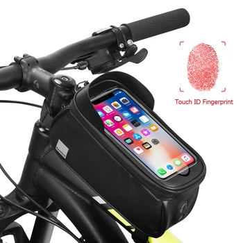 

Roswheel Sahoo Touchscreen Bike Bag For 6.5in Cell Phone Bag Mountain Bike Accessories Front Frame Top Tube Pouch
