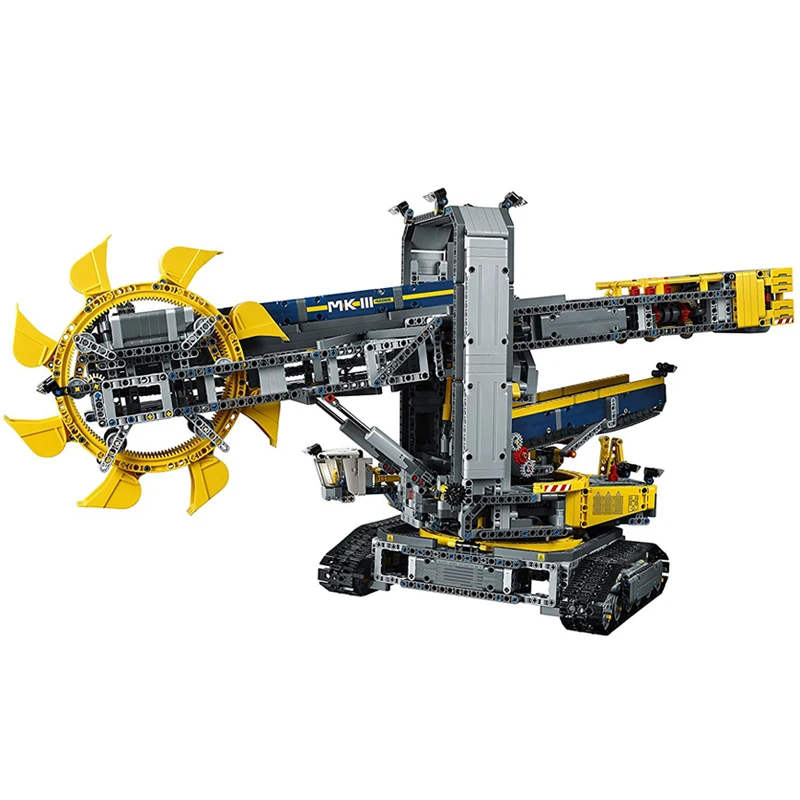 DHL 20015 Technic Машинки Игрушки 42055 ковшовый колесный экскаватор набор строительных блоков Кирпичи Развивающие детские рождественские игрушки, подарки