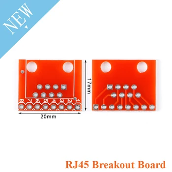 

5pcs RJ45 Breakout Board Module RJ45 to DIP Adapter Board Connector DIY Electronics for Arduino