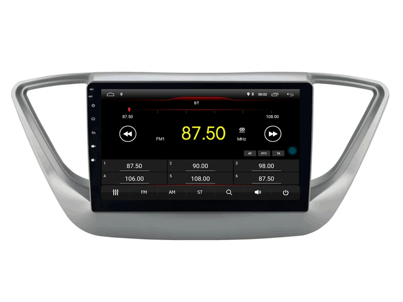 Автомобильный Android 9,0 плеер для hyundai акцент Верна Solaris магнитофон 4G Lte sim карта радио с Bluetooth и GPS 2.5D ips экран
